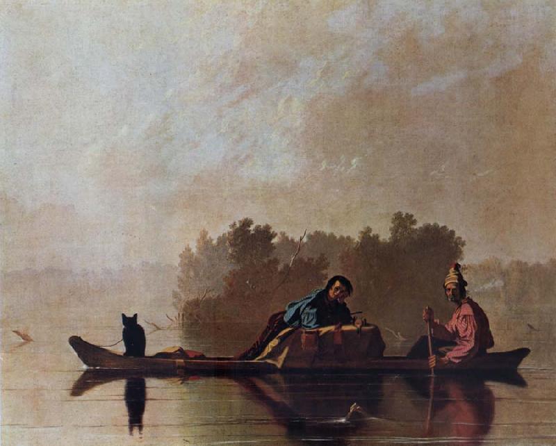 George Caleb Bingham Fur Traders Descending the Missouri oil painting picture